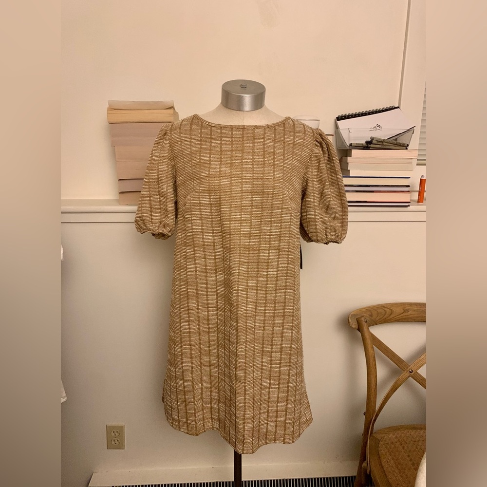 ModCloth NWT Gold Dress Women’s Size Medium - Picture 5 of 11